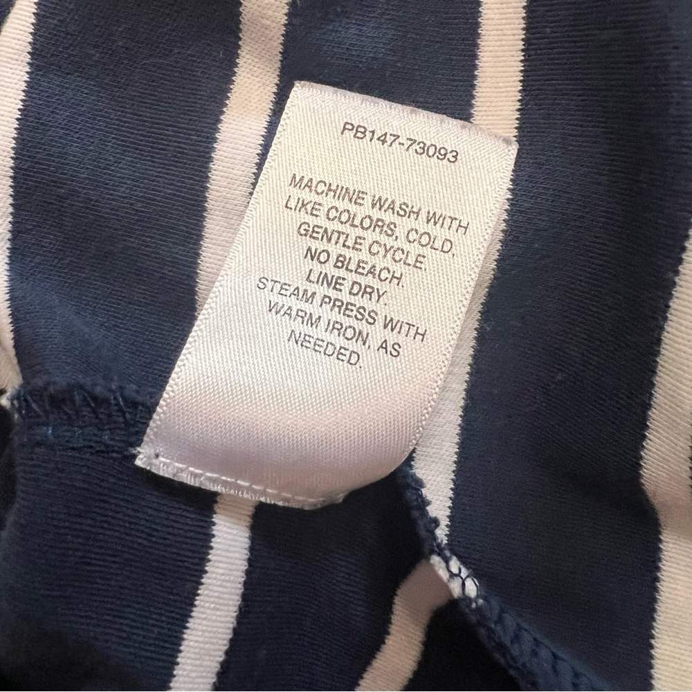 Pendleton Marseille Stripe Women's three quarter shirt, envelope neck, size M - Picture 9 of 10